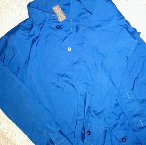 Blue button-up long sleeve